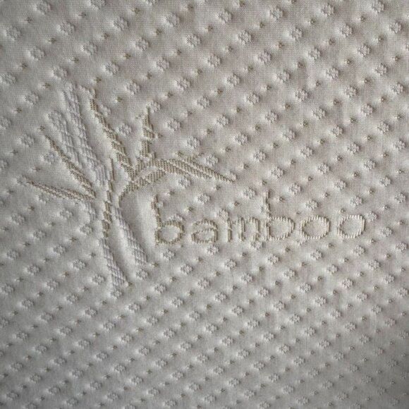 Zuma Foam Wedge Pillow By Brentwood Home With Bamboo Cover Support 10" - Picture 6 of 16